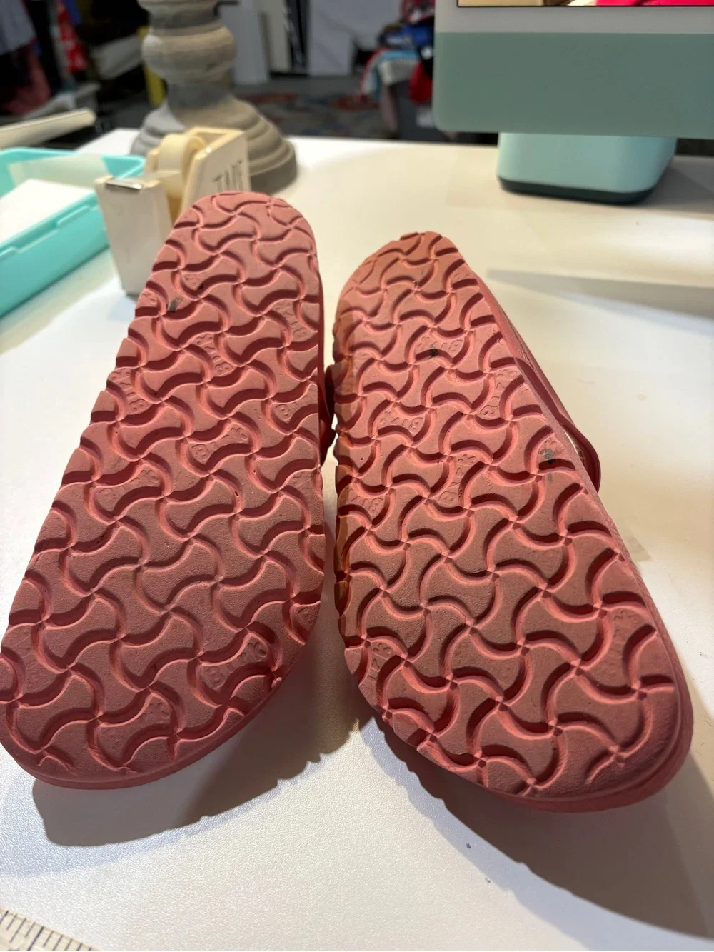 Birkenstock Pink Thong Sandal Slip-Ons - Picture 4 of 4